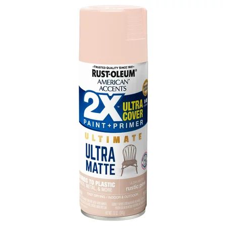 Rustic Pink American Accents 2X Ultra Cover Ultra Matte Spray Paint, 12 oz | Walmart (US)