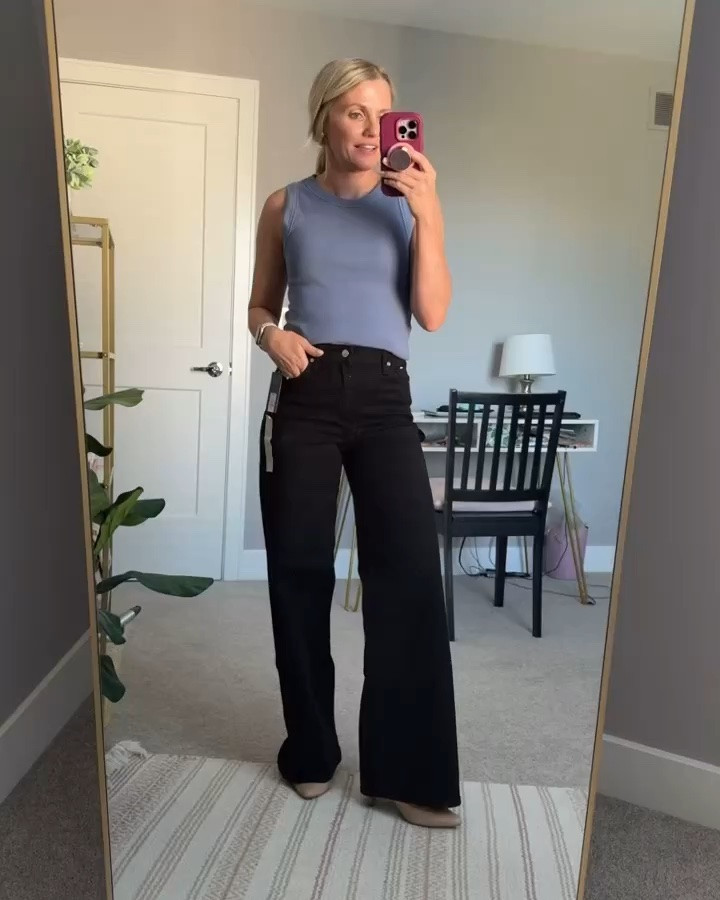 These viral @Target jeans are $28 and so good! I’m 5’1 and wearing a 2/short. They run small in the waist, but long in the length.

#LTKPetite #LTKOver40 #LTKootd