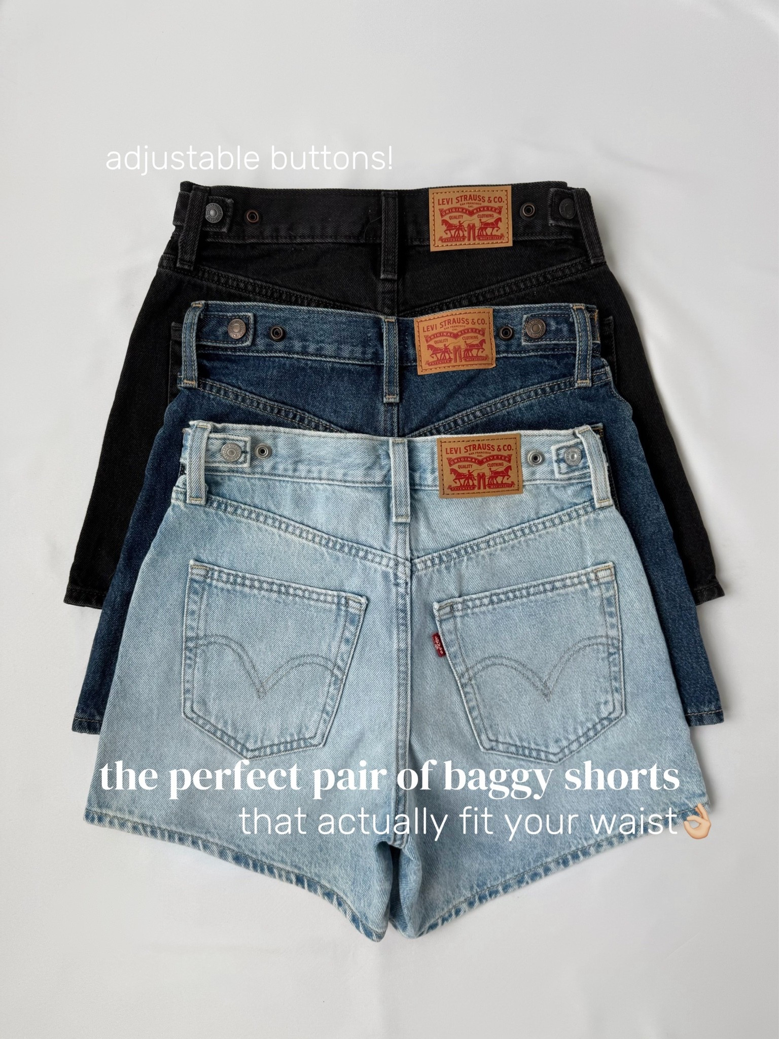 The only pair of shorts your closet needs this summer☀️ flattering fit and adjustable buttons to cinch the waist for a perfect fit🤌🏼

Amazon fashion
Affordable fashion
Women's fashion
Levi's
Denim shorts
Jean shorts
Cinch waist

#LTKootd #LTKSeasonal #LTKmomlife