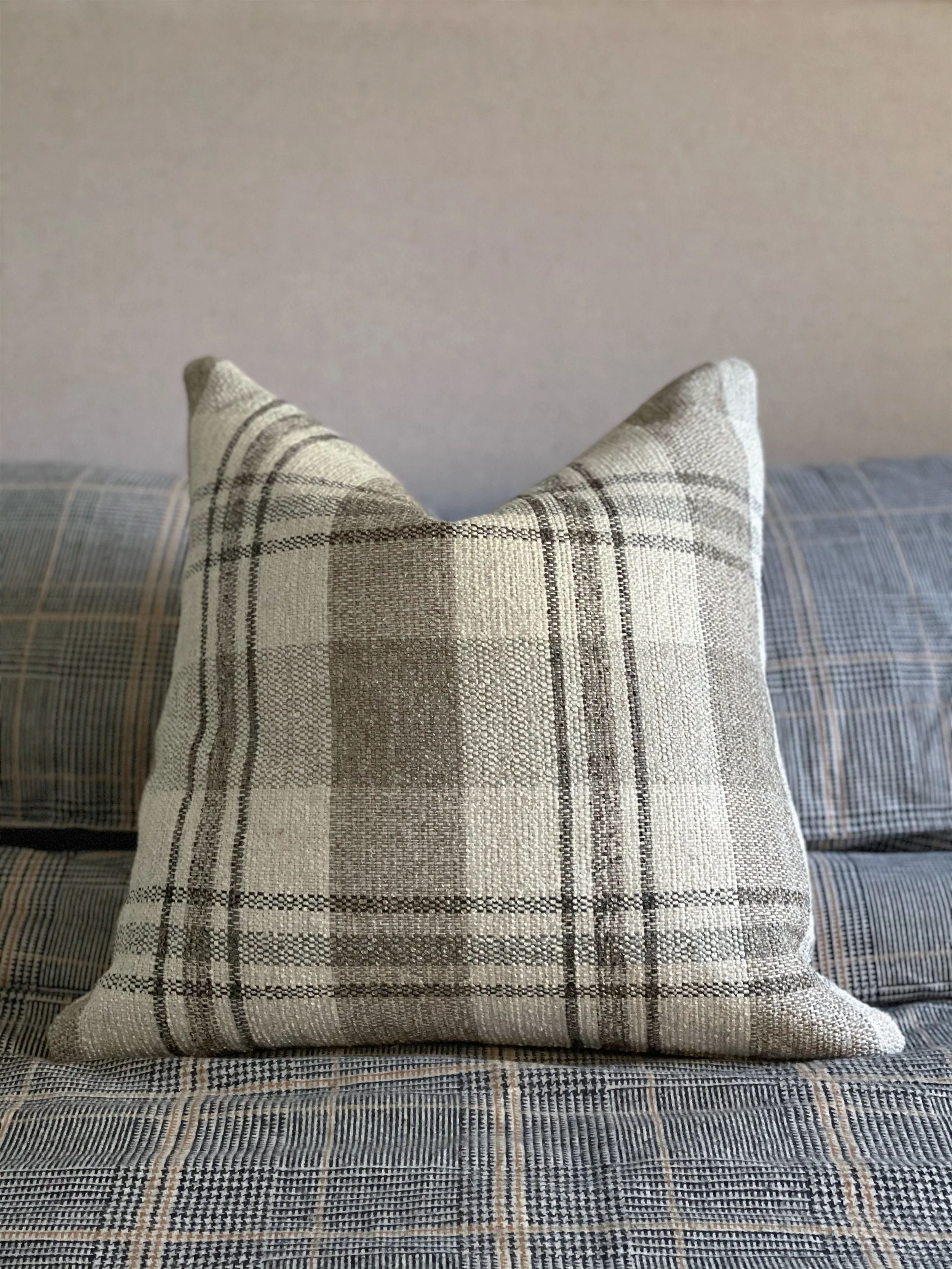 Plaid Performance Lumbar & Square Pillows | Handcrafted in Knoxville, TN | Cielle Home
