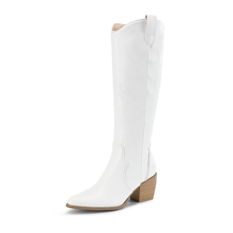 DREAM PAIRS Wide Fit Cowgirl Knee High Boots | AllSwift