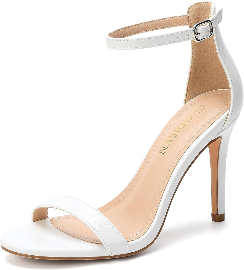 Odisen Women's Open Toe Stiletto Heels | Amazon (US)