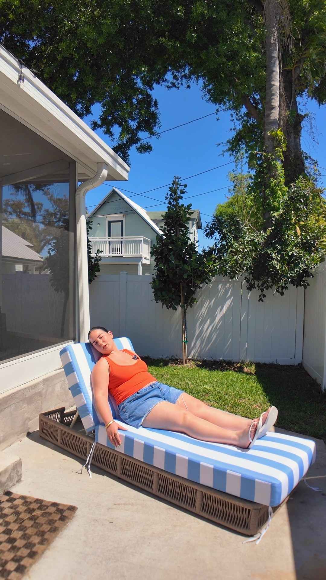 been searching for a fun lounger & this one is sooo good (& on sale) 🩵🫧 // outdoor furniture, backyard, home decor 

#LTKvlog #LTKHome