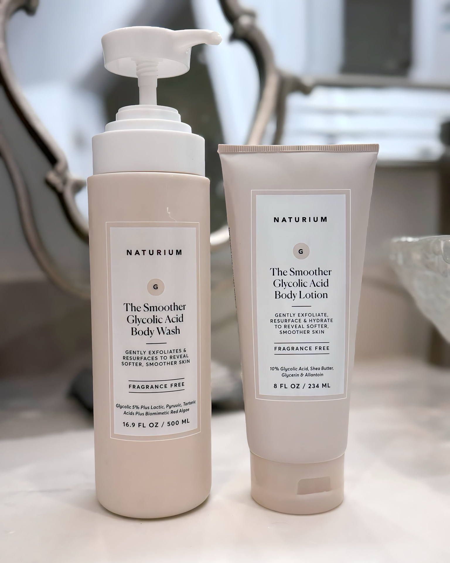 Now y’all know I’m an Esthetician, so I look at EVERYTHING and its ingredients that will come in contact with my skin, but THIS duo from Naturium has been a game changer with my full body/shower routine! 

My skin feels SUPER smooth, little minor scars are lightening up, and my skin is looking more youthful and hydrated! HIGHLY RECOMMEND their entire line for whatever your skin concern may be! #Skincare #LTKSkincare

#LTKBeauty #LTKHoliday #LTKFindsUnder50