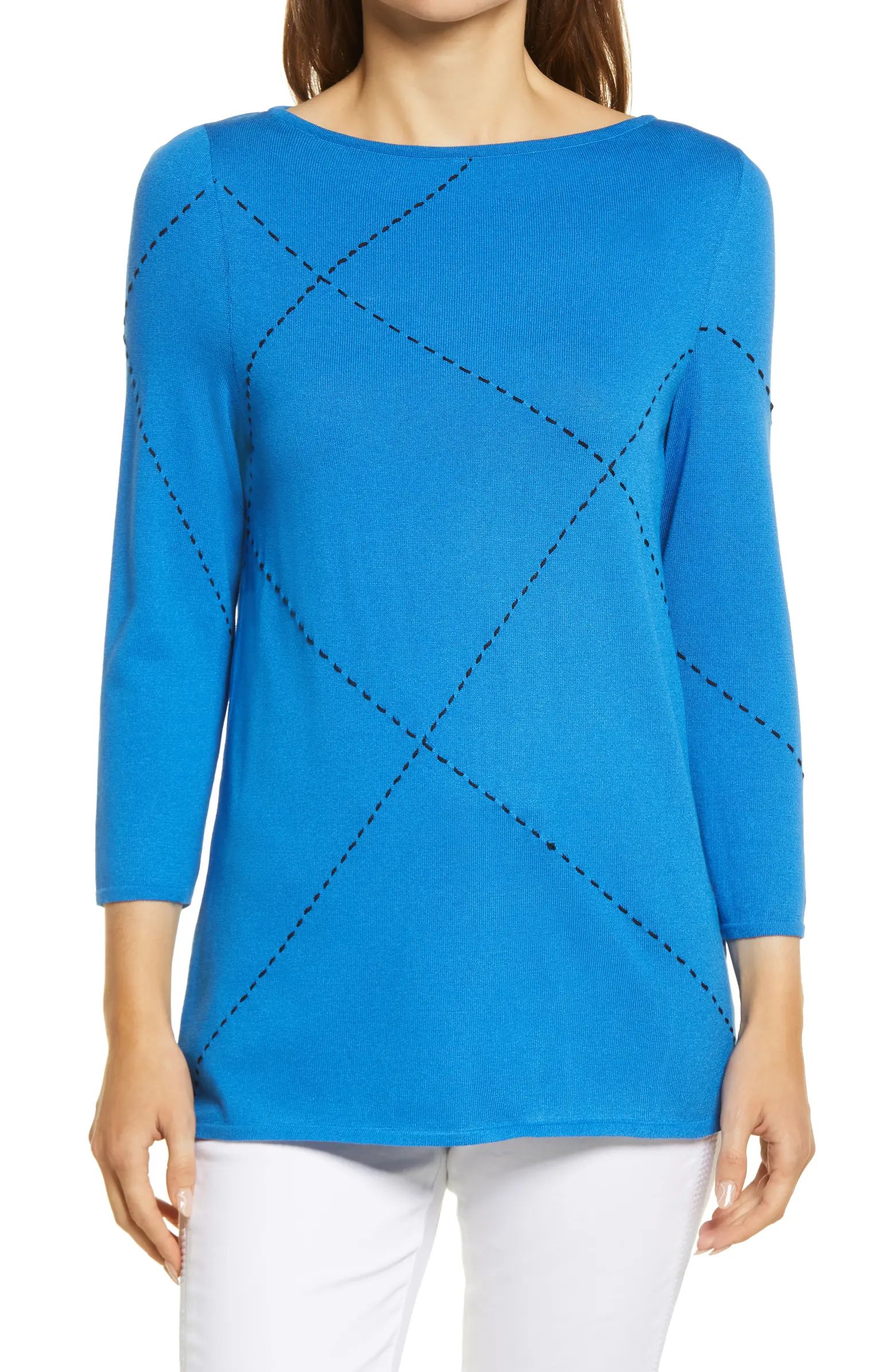 Stitch Accent Tunic Sweater | Nordstrom