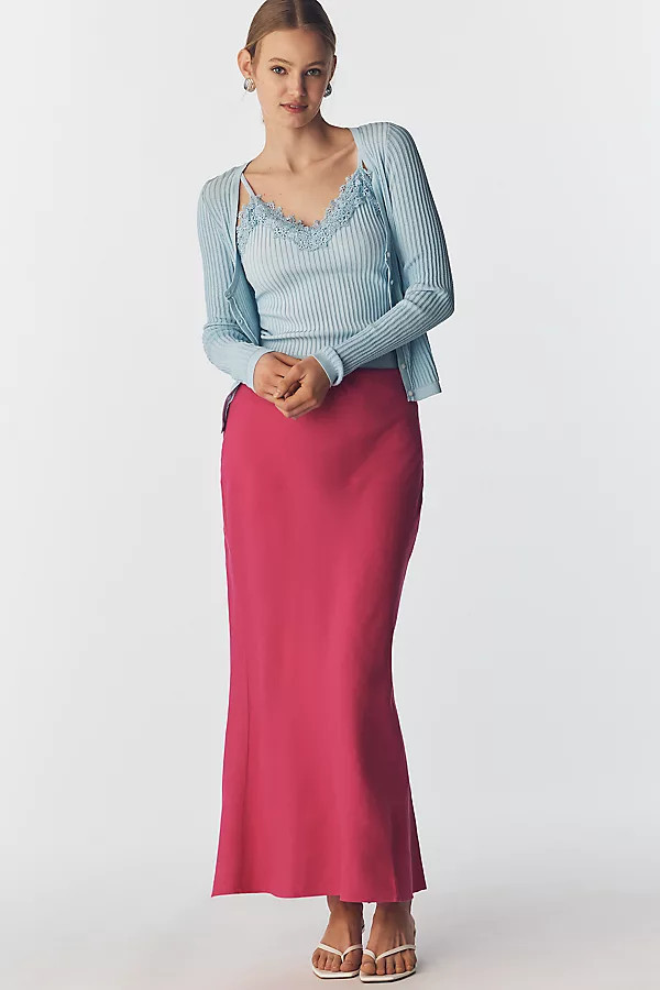 The Tilda Maxi Slip Skirt: Linen Edition | Anthropologie (US)