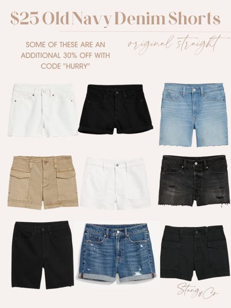 Old Navy original straight shorts are on sale for $25. Plus, save an extra 30% on select items with code “HURRY”. 



#LTKsalealert #LTKstyletip #LTKunder50