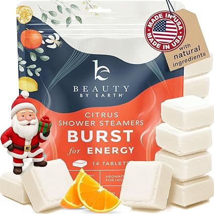 Shower Steamers Aromatherapy - USA Made with Natural Ingredients & Citrus Essential Oil, Christma... | Amazon (US)
