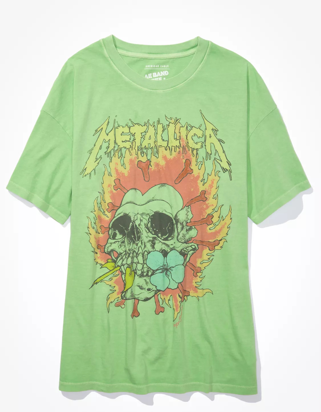 AE Oversized Metallica Graphic Tee | American Eagle Outfitters (US & CA)