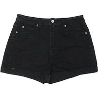 No Boundaries Denim Shorts: Black Solid Pattern Bottoms - Size 13 | ThredUp (US)
