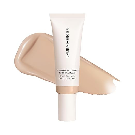 Laura Mercier Tinted Moisturizer Natural Dewy with SPF 30: 24HR+ Hydration, Long Lasting, Sheer t... | Amazon (US)