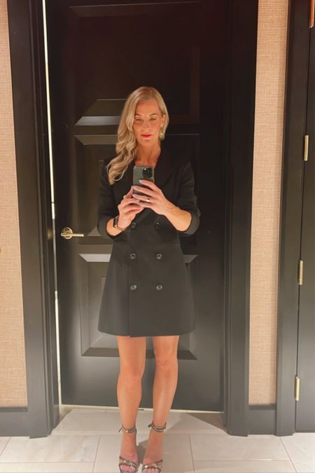 Blazer dress, zipper high heel shoe, black dress, cocktail dress. 

#LTKparties #LTKbeauty #LTKstyletip