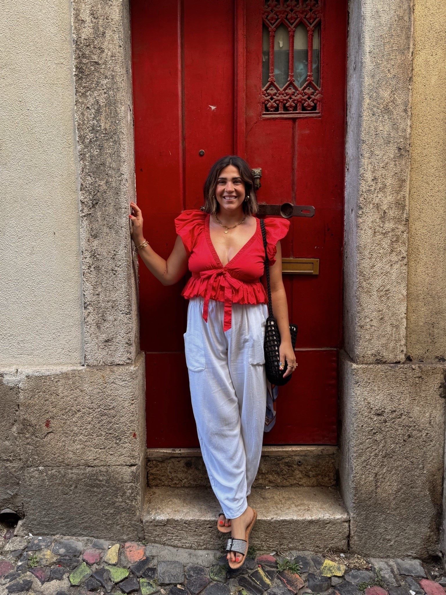 My fav top for summer date night outfits, it's so flattering all I'm wearing is cakes! 
Sold out in red, but just grabbed it in white! Size M top, L pants. 

Summer outfits, date night outfit, bloat friendly outfit, midsize fashion, Fourth of July outfit

#LTKootd #LTKSeasonal #LTKMidsize