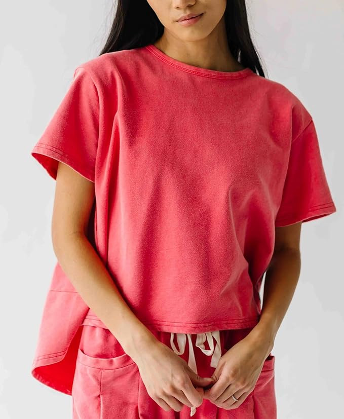 Aimiray Women's Summer Two Piece Sets Fashion Lounge Matching Set Wide Leg Pants Tracksuit Set | Amazon (US)