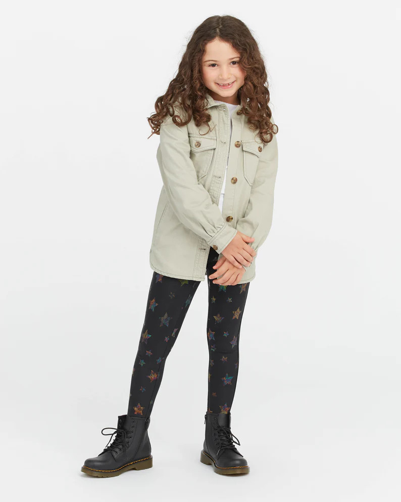 Girls Faux Leather Star Leggings | Spanx