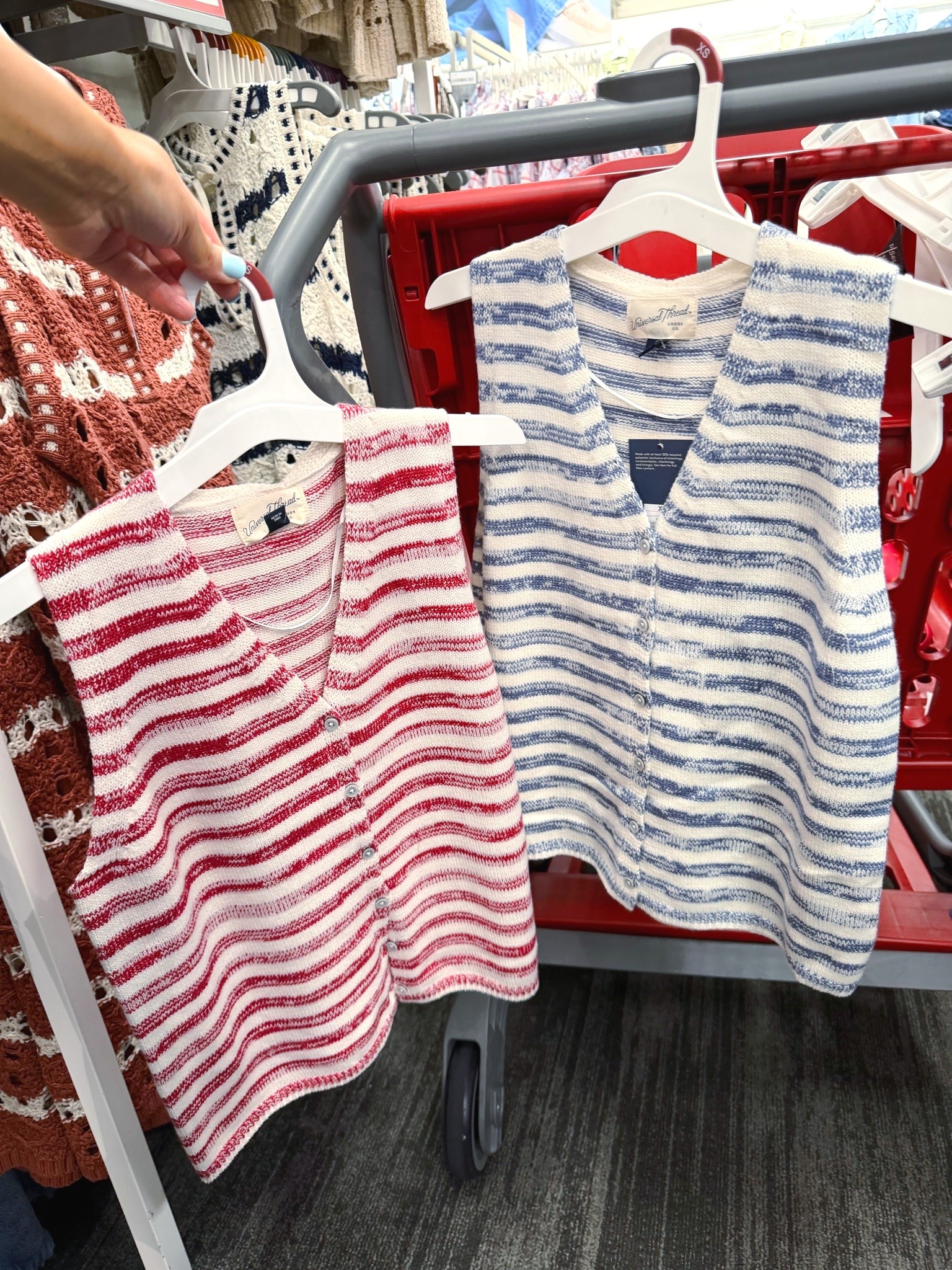 Target Summer Outfit Ideas Universal Thread Striped Button Sleeveless Knit Tanks @Target  #target #targetstyle #targetlooks #newattarget #knittops #universalthread #summertanks

#LTKootd #LTKTravel #LTKgrwm