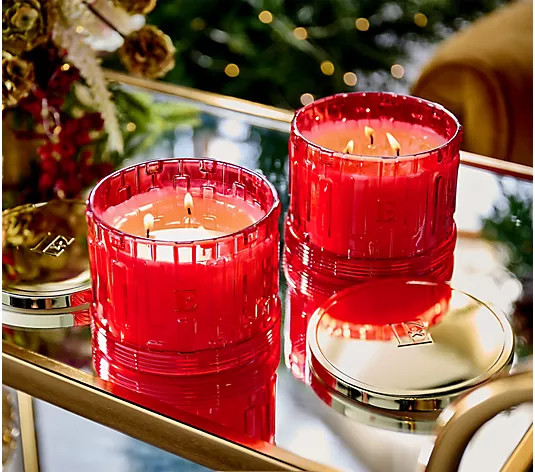 Elton John by Slatkin + Co. S/2 14oz Merry Marmalade Candles | QVC