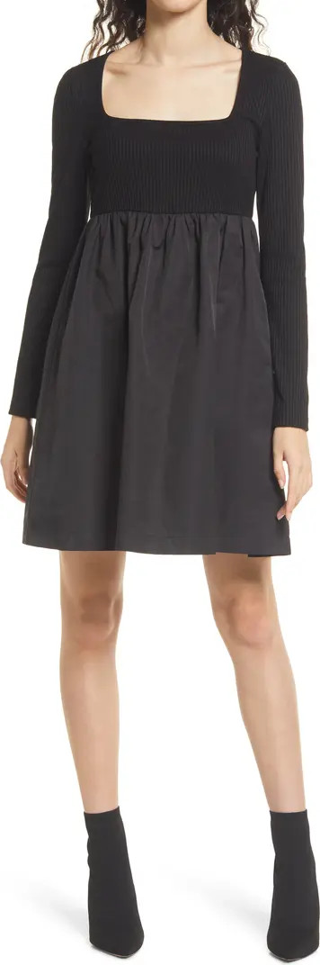 VERO MODA Isadale Mixed Media Long Sleeve Dress | Nordstrom | Nordstrom Canada