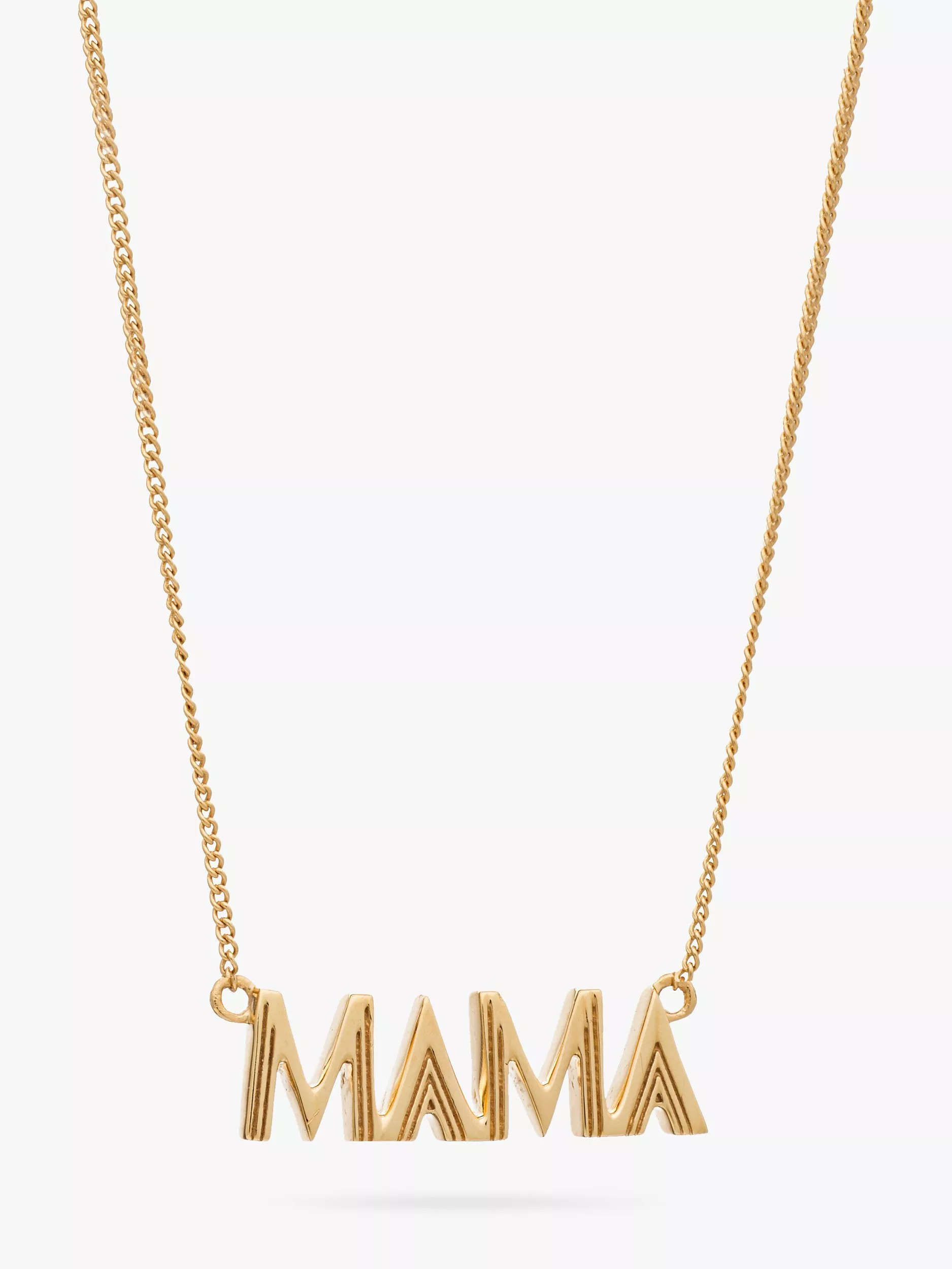 Rachel Jackson London Mama Necklace, Gold | John Lewis (UK)