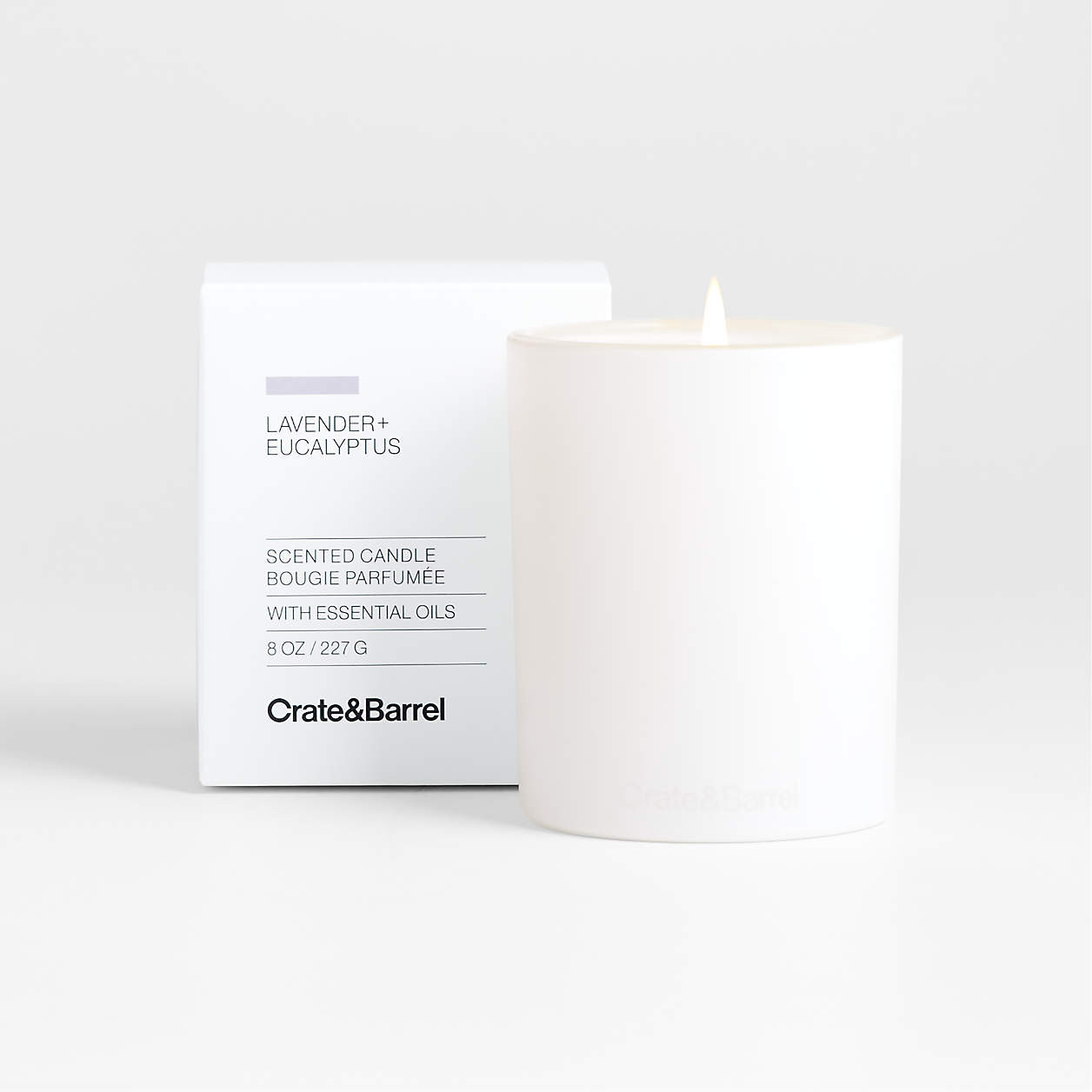 Lavender + Eucalyptus Candle + Reviews | Crate & Barrel | Crate & Barrel
