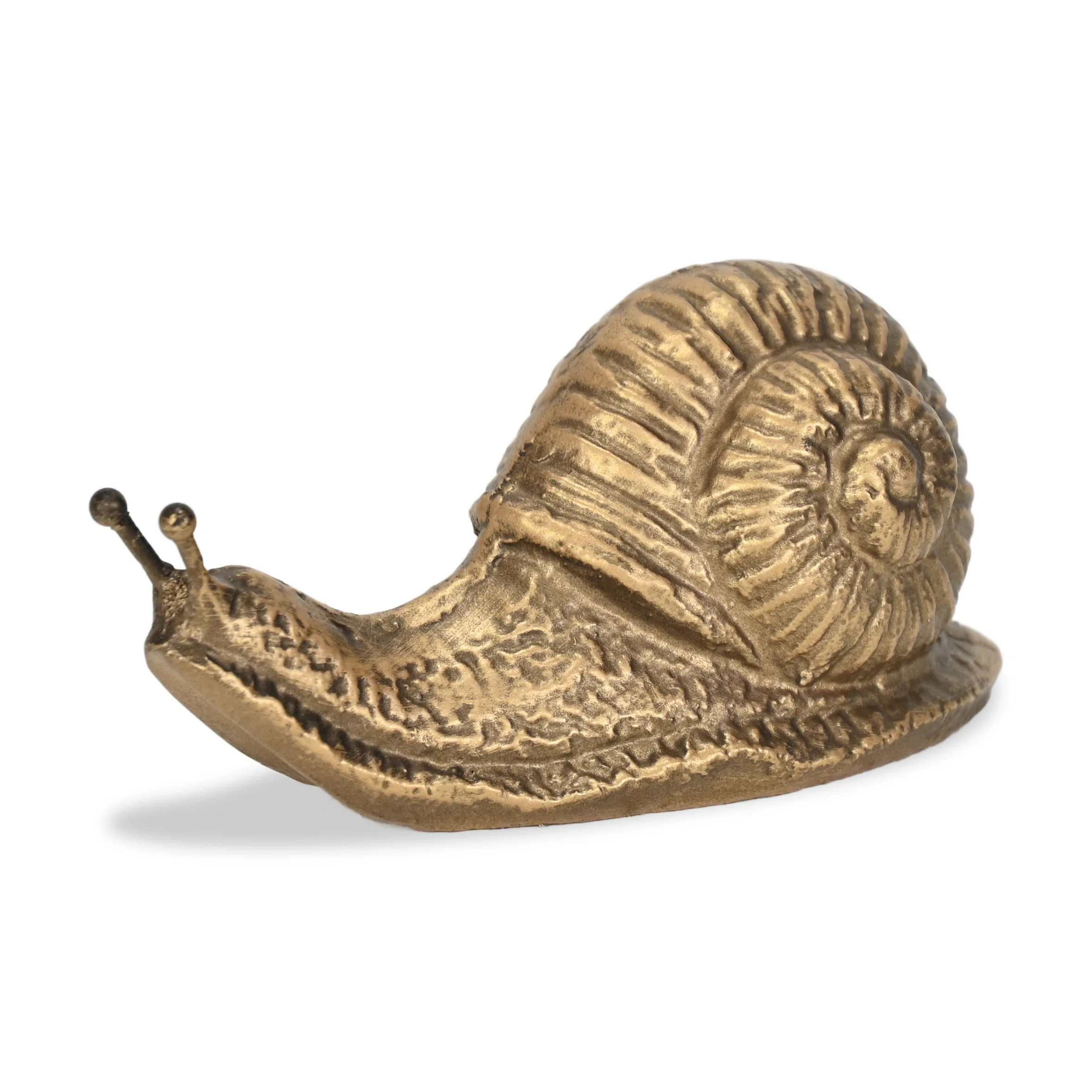 Verdor Golden Snail Cast Iron Decor | Wayfair North America