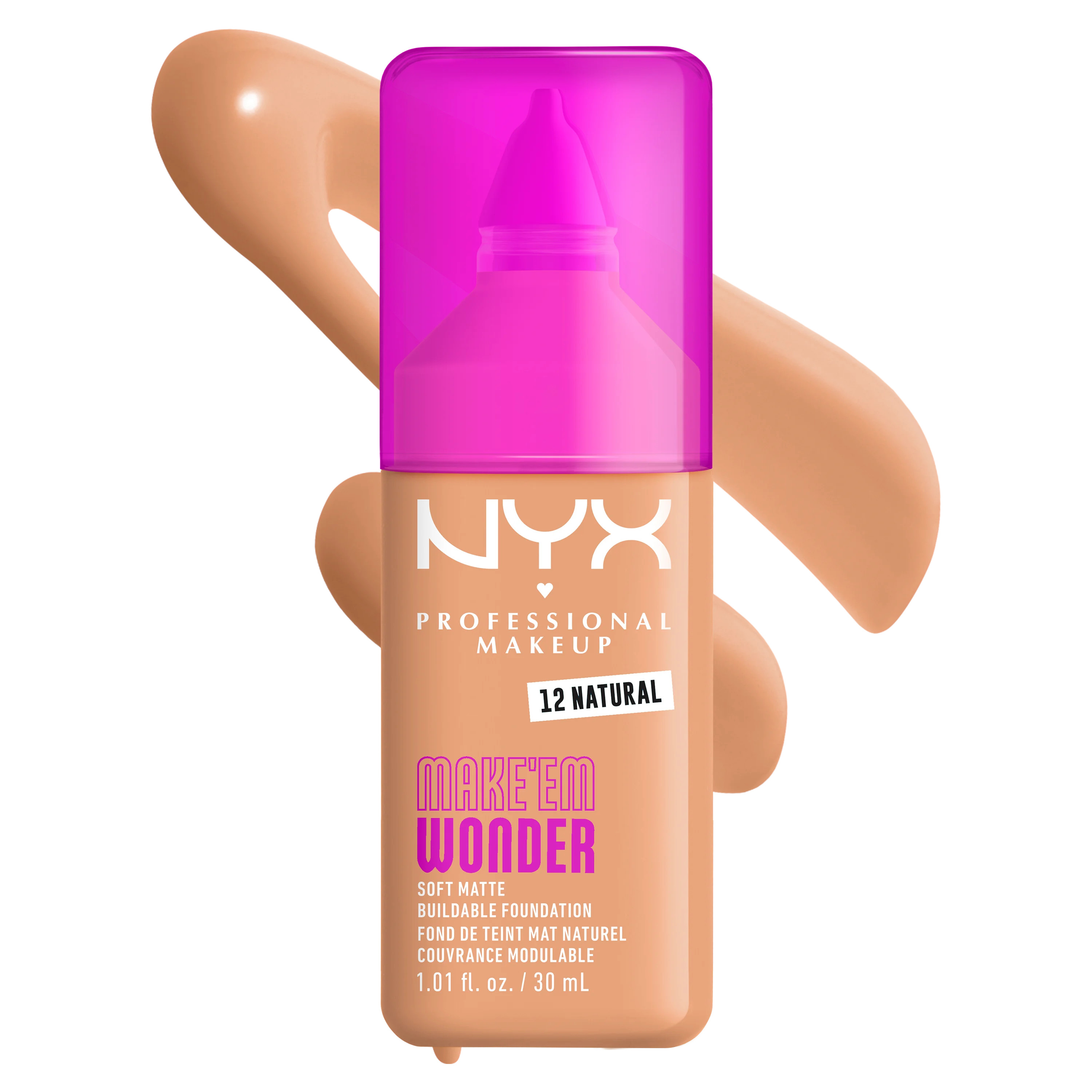 Make ’Em Wonder™ Soft Matte Buildable Foundation | NYX Cosmetics | NYX Professional Makeup (US)