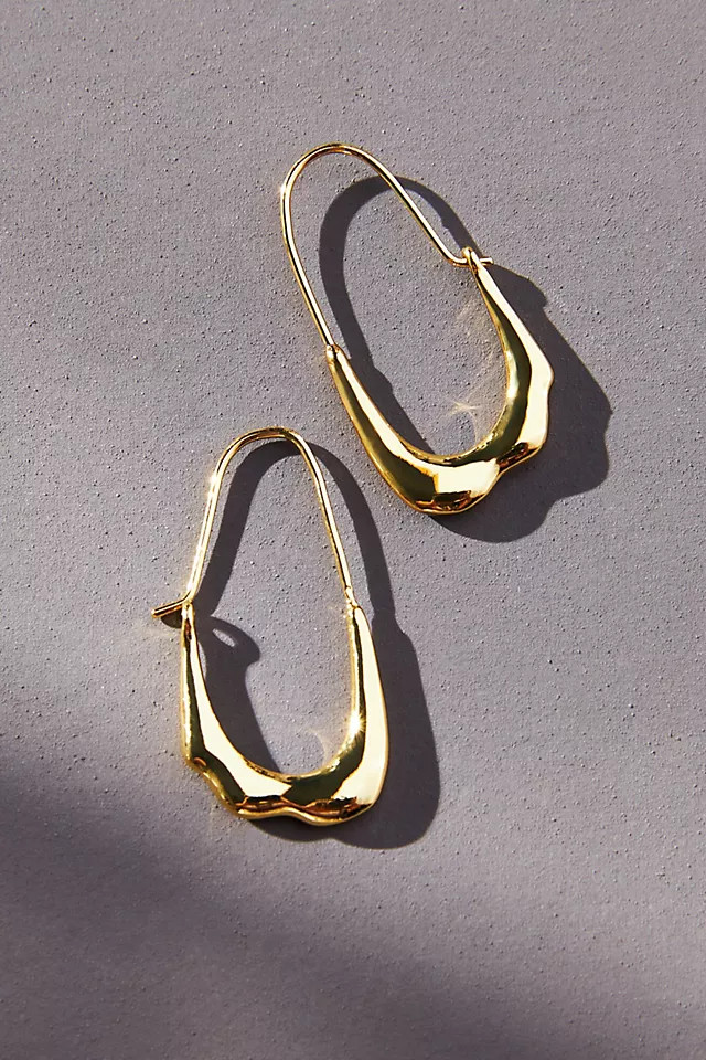 Molten Crescent Hoop Earrings | Anthropologie (US)