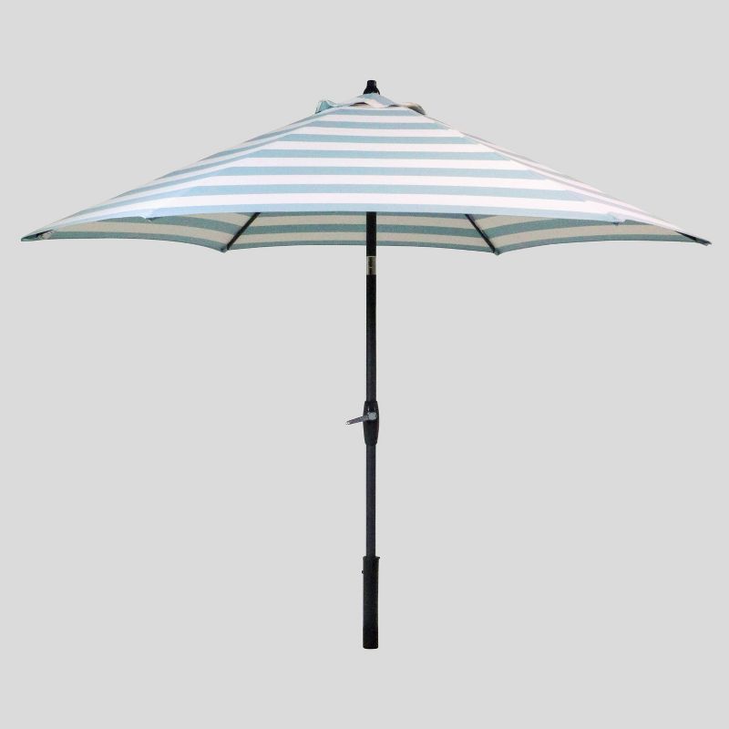 9' Round Cabana Stripe Patio Umbrella - Black Pole - Threshold™ | Target