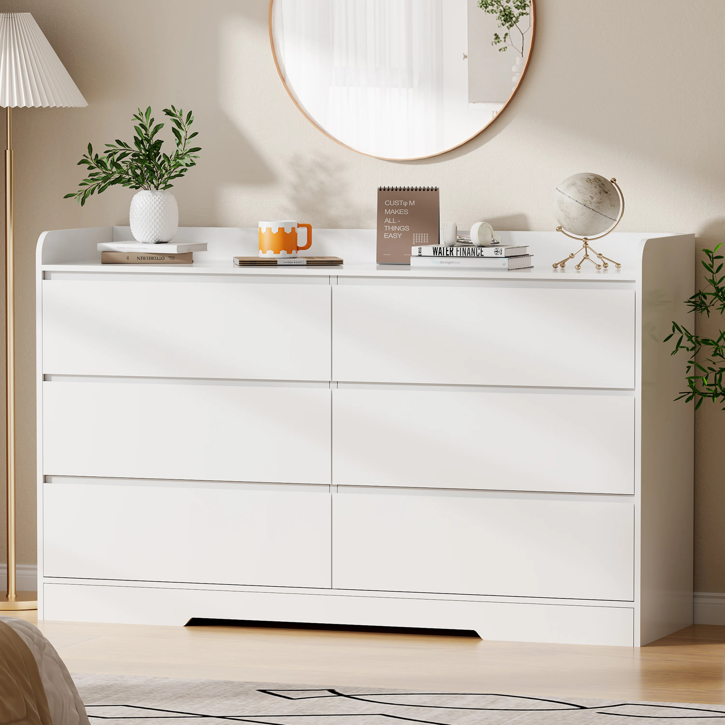 47.2" W Double Dresser With 6 Drawer | Wayfair North America