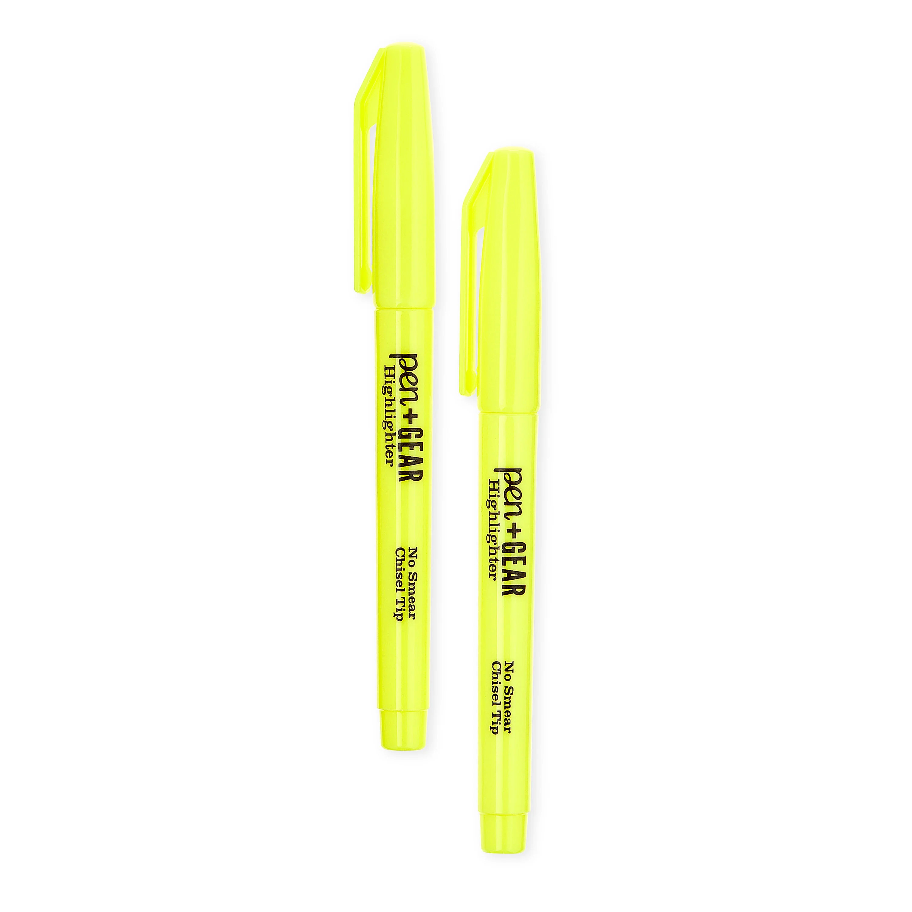 Pen+Gear Pocket Highlighter, Chisel Tip, Yellow, 2 Count | Walmart (US)