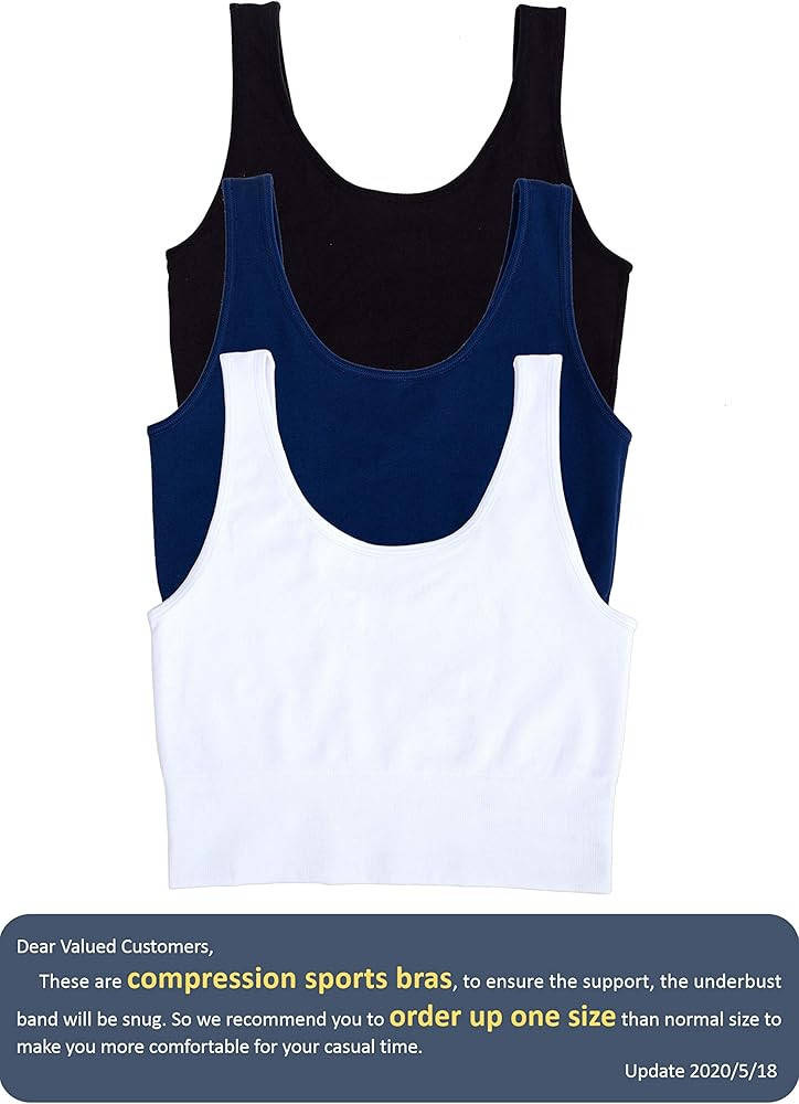 Women's Light Support Seamless Sport Bra Wireless Yoga Bralette Top | Amazon (US)