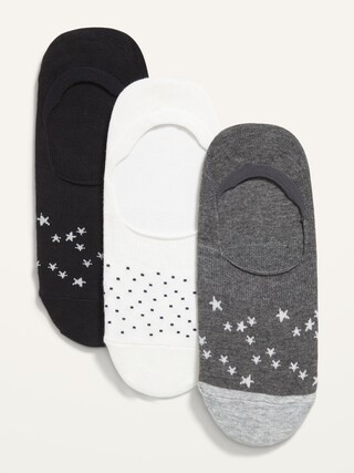Novelty No-Show Sneaker Socks 3-Pack For Women | Old Navy (CA)