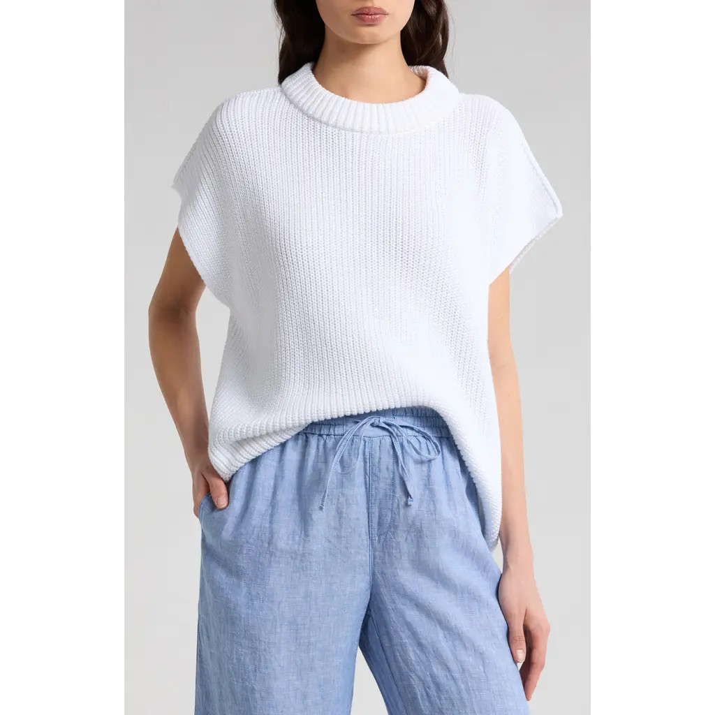 Frank & Eileen Montecito Sweater Vest in White at Nordstrom Rack, Size X-Large | Nordstrom Rack