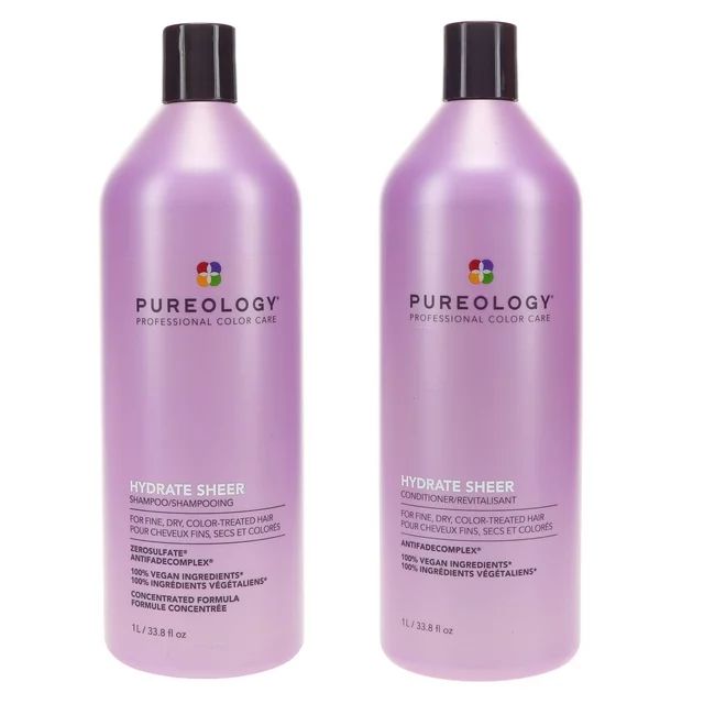 Pureology Hydrate Sheer Shampoo and Conditioner Duo, 33.8 oz each - Walmart.com | Walmart (US)