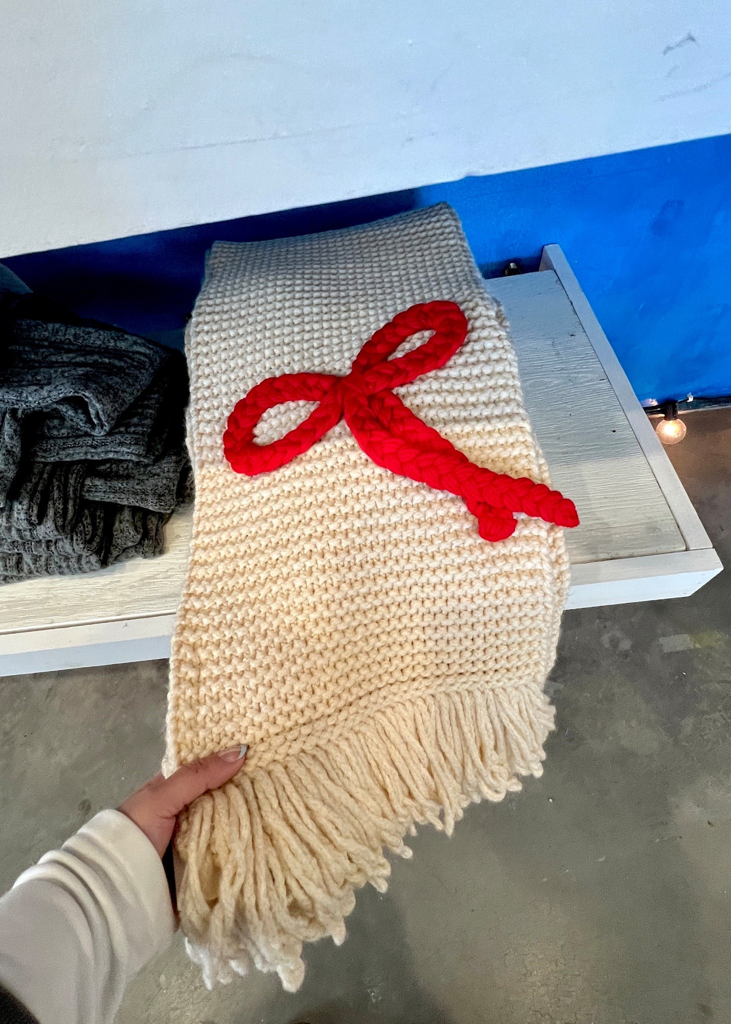 Maeve Chunky Knit Bow Scarf at Anthropologie 

#LTKSeasonal #LTKGiftGuide #LTKHoliday