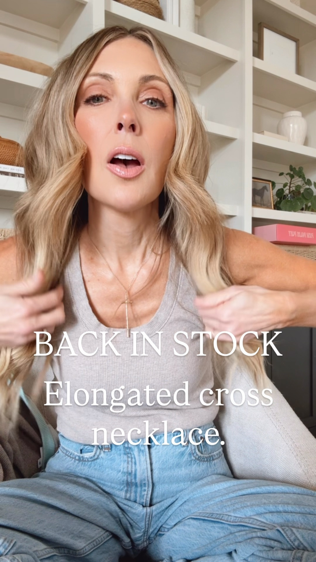 Jesus is always in style! Leslie Curtis Designs' elongated cross necklace is back on stock! Under $60 and an easy gift idea! 

#LTKOver40 #LTKmomlife #LTKFindsUnder100