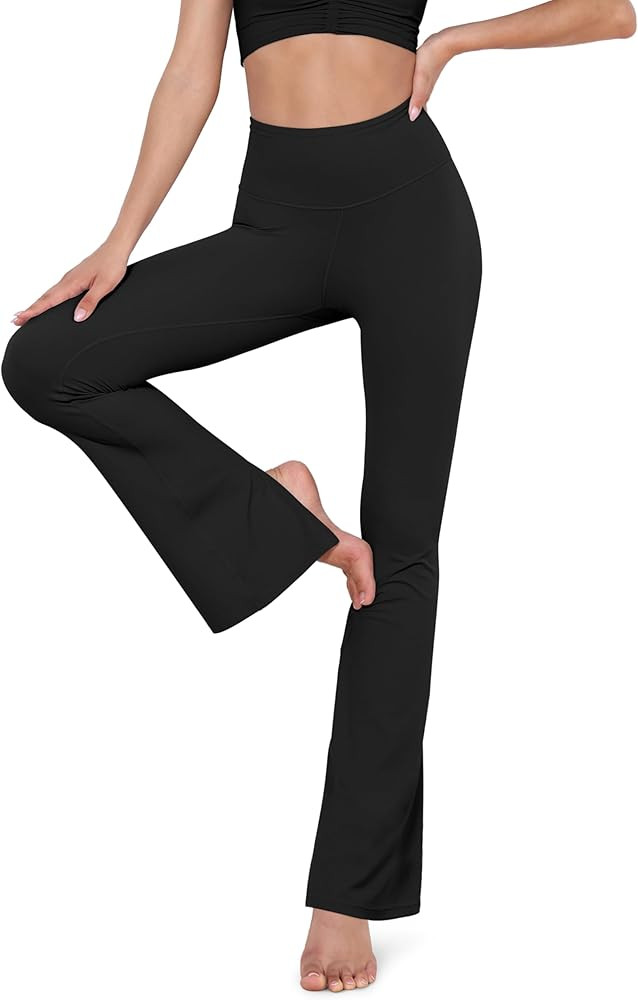 ODODOS Cloud Feeling Split-Hem Flared Pants for Women 29" /31" High Waisted Lounge Bootcut Yoga P... | Amazon (US)