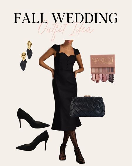 Fall wedding guest outfit idea. I love this sweetheart neckline and clutch perfect for a black tie event. 

#LTKwedding #LTKstyletip #LTKSeasonal