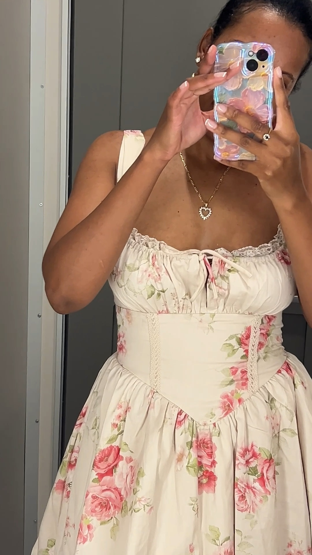 Floral mini dress💕 runs large. Size down  

#LTKgrwm #LTKValentine #LTKootd