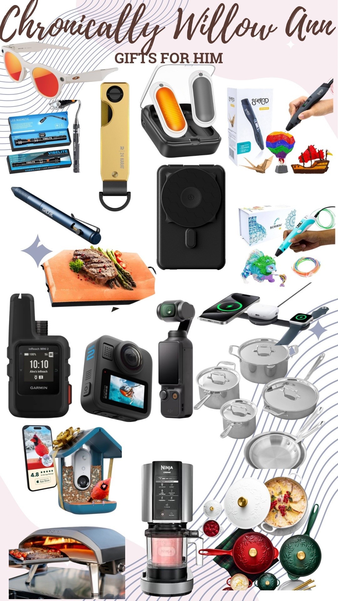 Gifts for your man. Great gifts for husbands, gifts for birthdays, gifts for the cook in your life, gifts for the traveler and adventurer in your life. Gifts for Christmas, gifts for Easter, gifts for Valentine’s Day. Dji osmo pocket, hand warmers, 3d creator pens, 

#LTKMens #LTKActive #LTKTravel