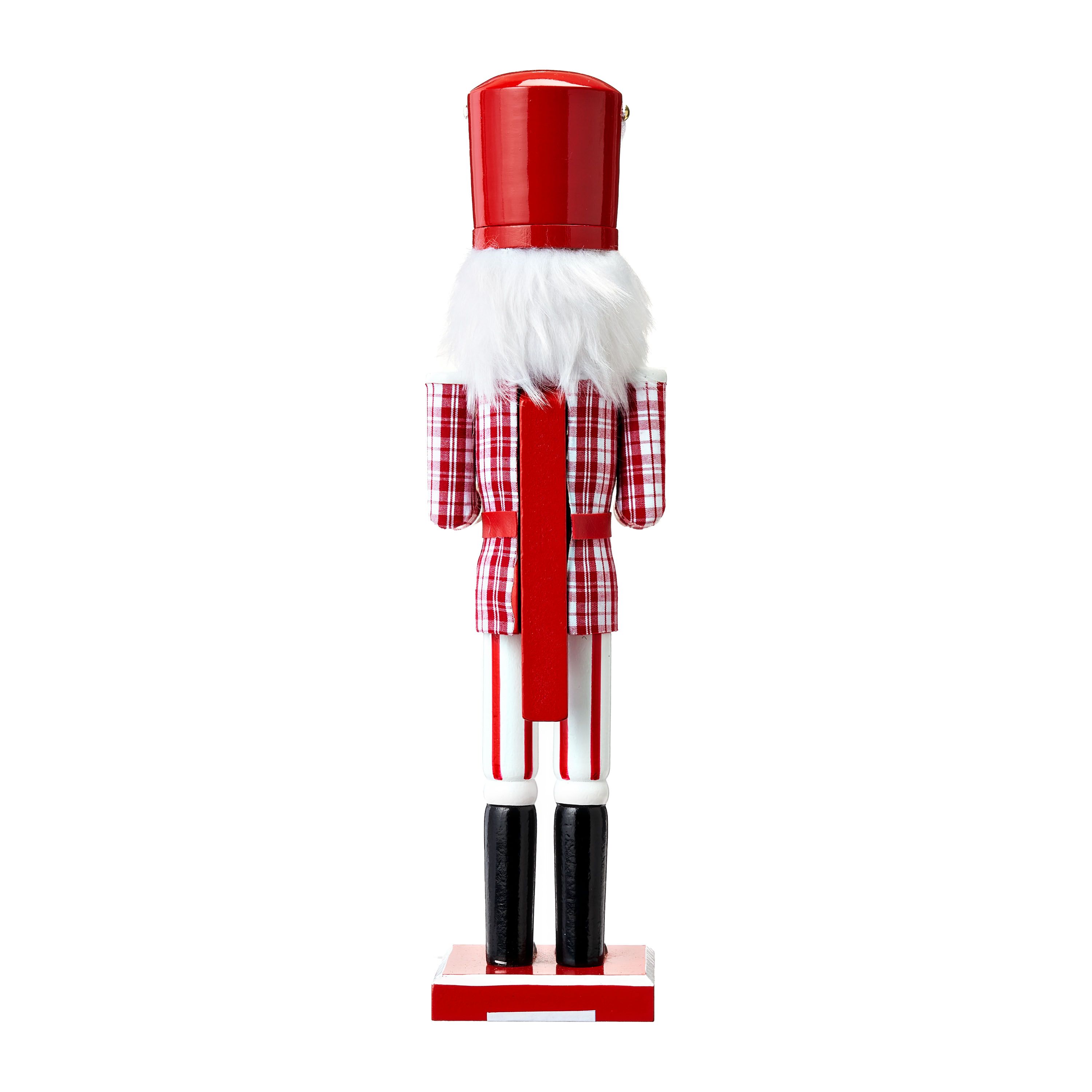 Holiday time 15"red & white wood nutcrakcer with drum Christmas table décor - Walmart.com | Walmart (US)