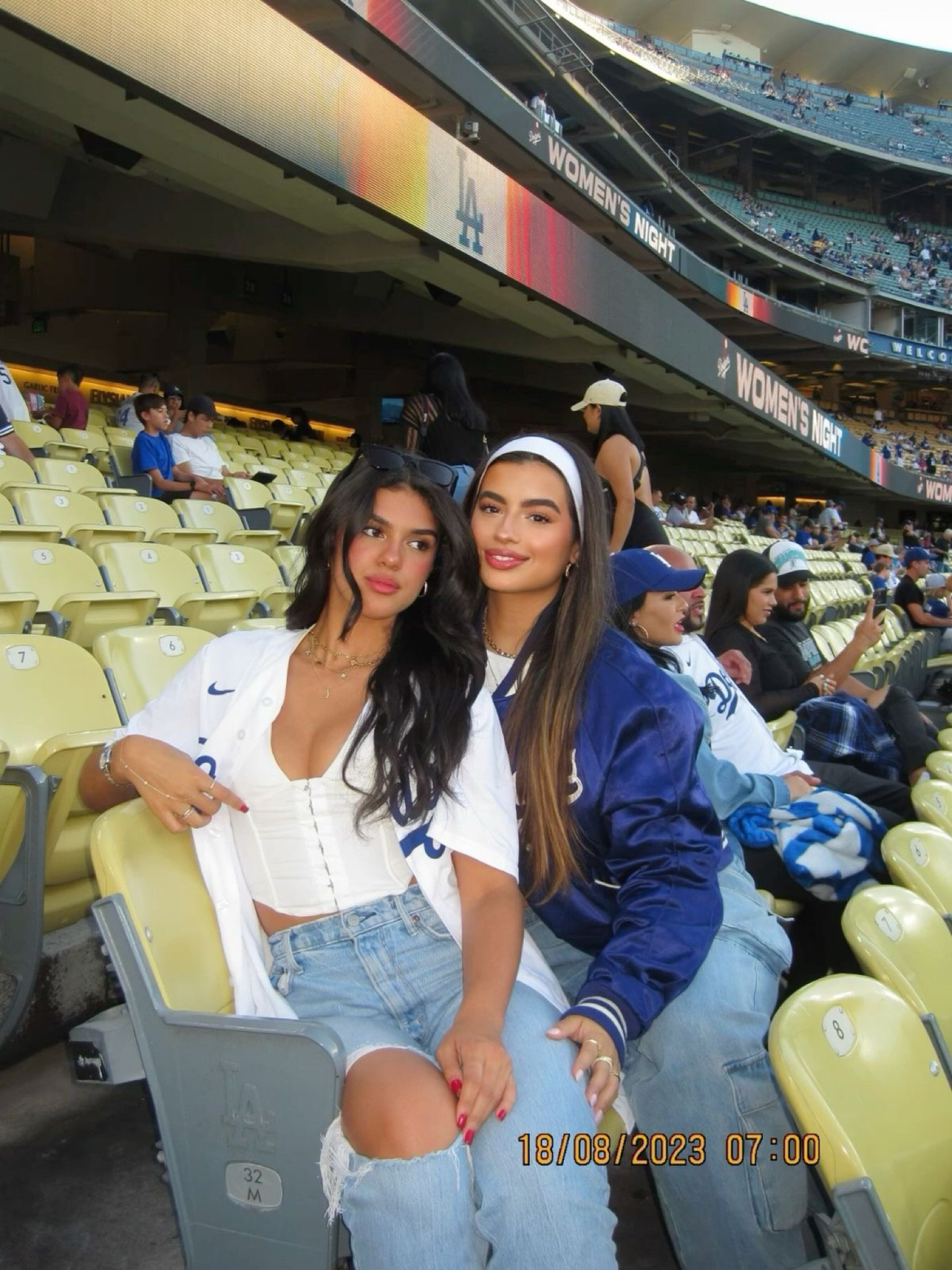 Summer outfit aesthetic jersey outfit ideas baseball game outfit inspiration going out outfit inspiration sports jersey outfit idea headband hair inspiration dodger sports team aesthetic friend picture inspiration 

#LTKFindsUnder100 #LTKStyleTip #LTKActive