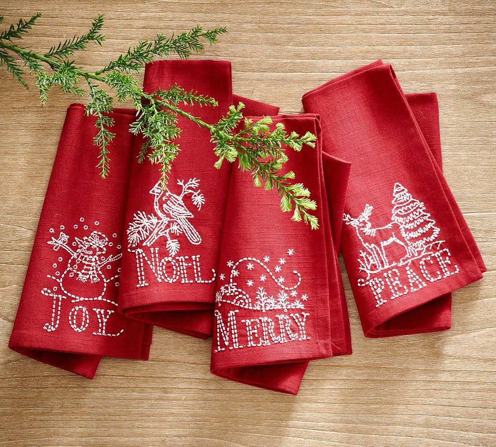 Vintage Sentiment Napkin - Set of 4 | Pottery Barn (US)