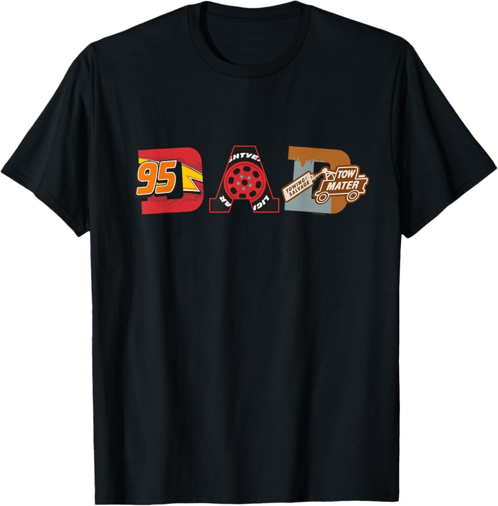 Disney and Pixar\u2019s Cars Dad Father\u2019s Day Birthday T-Shirt | Amazon (US)