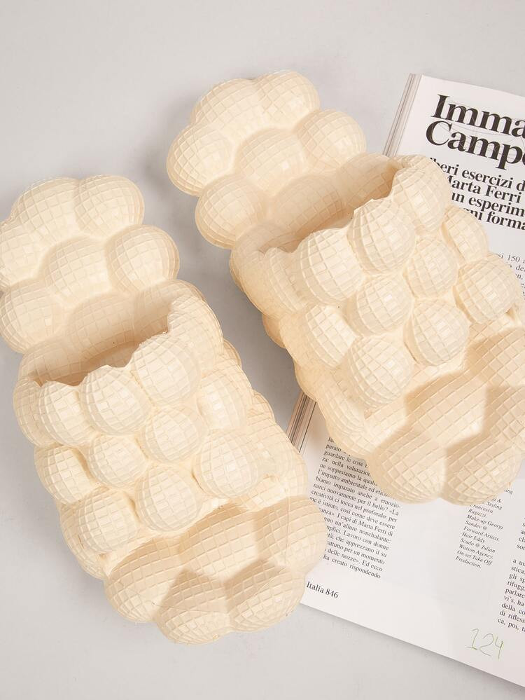 Bubbly Round Toe Backless Slides | SHEIN