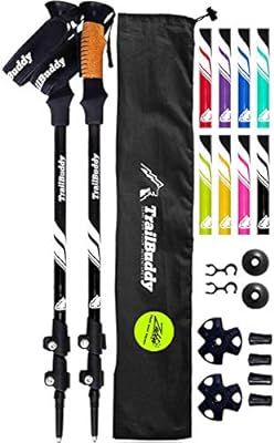 TrailBuddy Trekking Poles - 2-pc Pack Adjustable Hiking or Walking Sticks - Strong, Lightweight A... | Amazon (US)