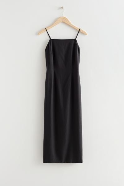 Strappy Fitted Midi Dress | H&M (UK, MY, IN, SG, PH, TW, HK)