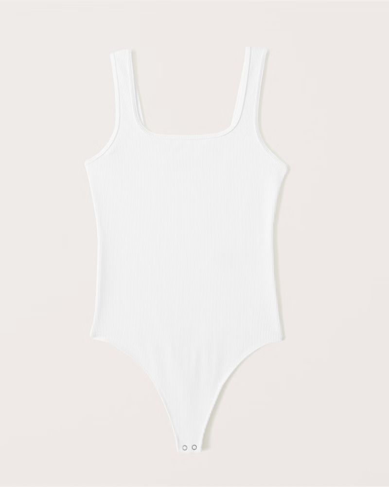 Seamless Rib Fabric Tank Bodysuit | Abercrombie & Fitch (US)