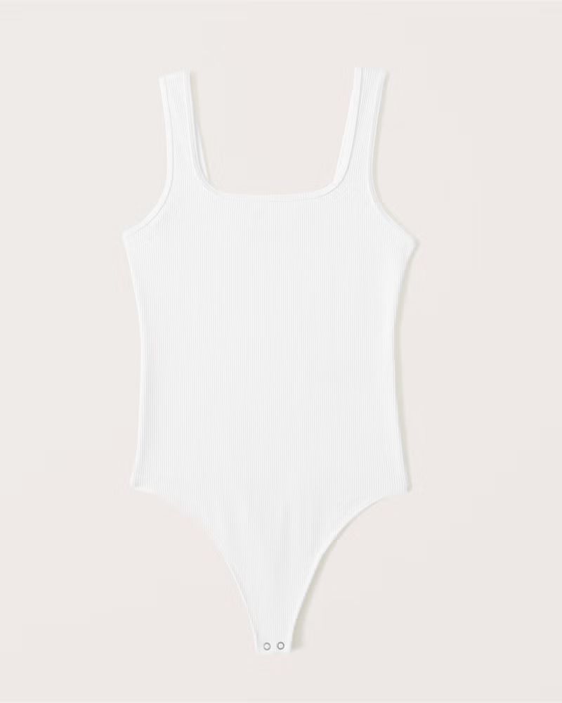 Seamless Rib Fabric Tank Bodysuit | Abercrombie & Fitch (US)