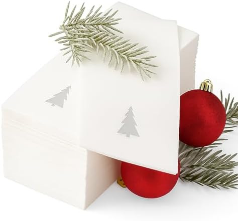 By Madee: 50 Pack Premium Christmas Napkins Disposable | Disposable Hand Towels for Bathroom | Li... | Amazon (US)